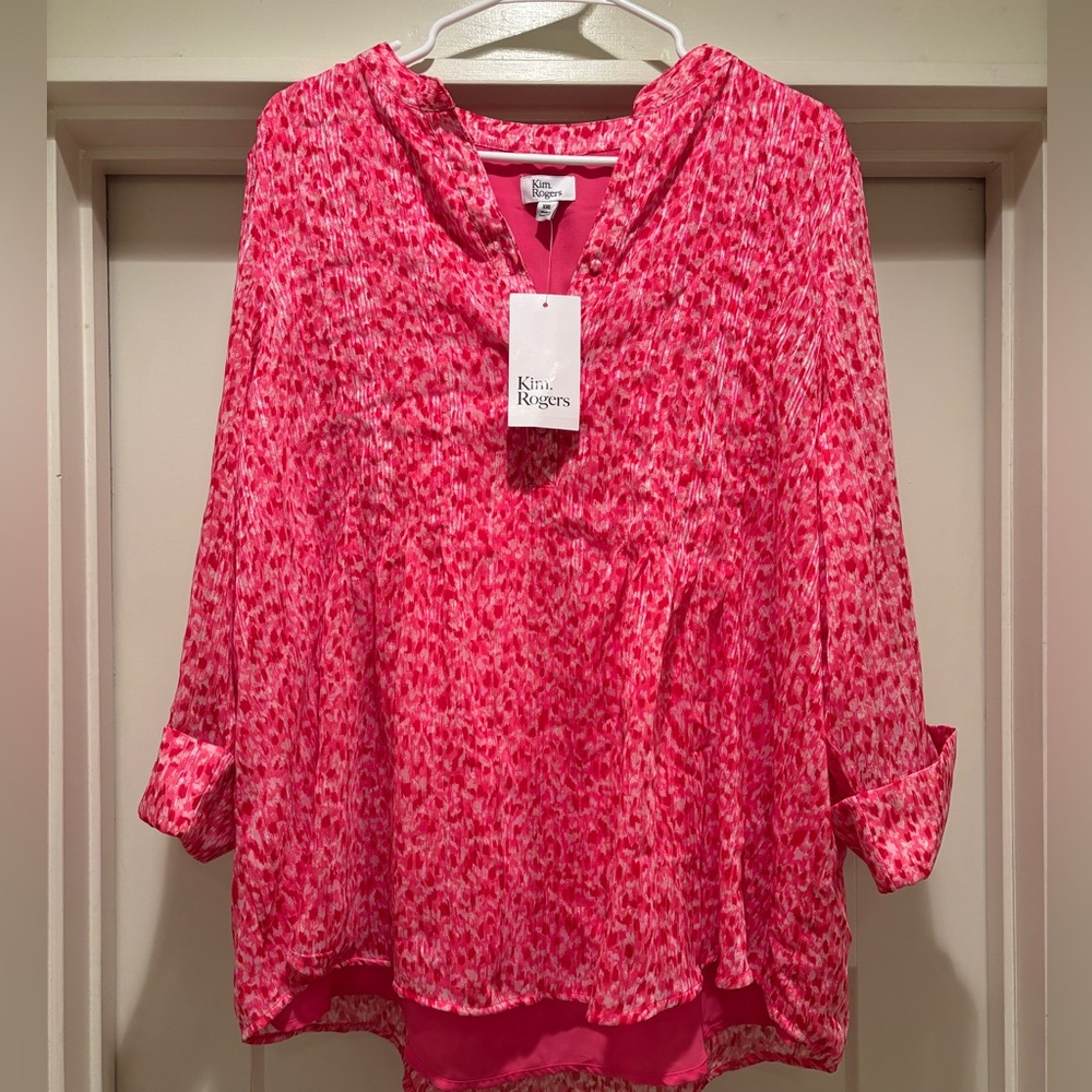 Kim Rogers Vibrant Pink Blouse